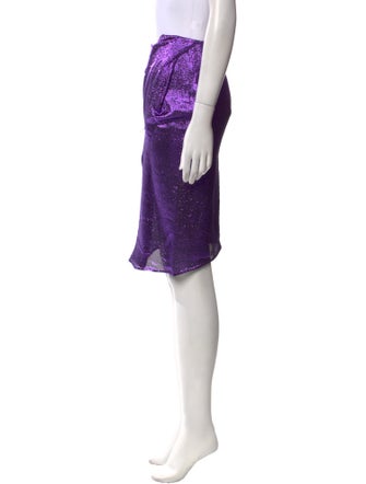 Tom Ford Glitter Accents Knee-Length Skirt
