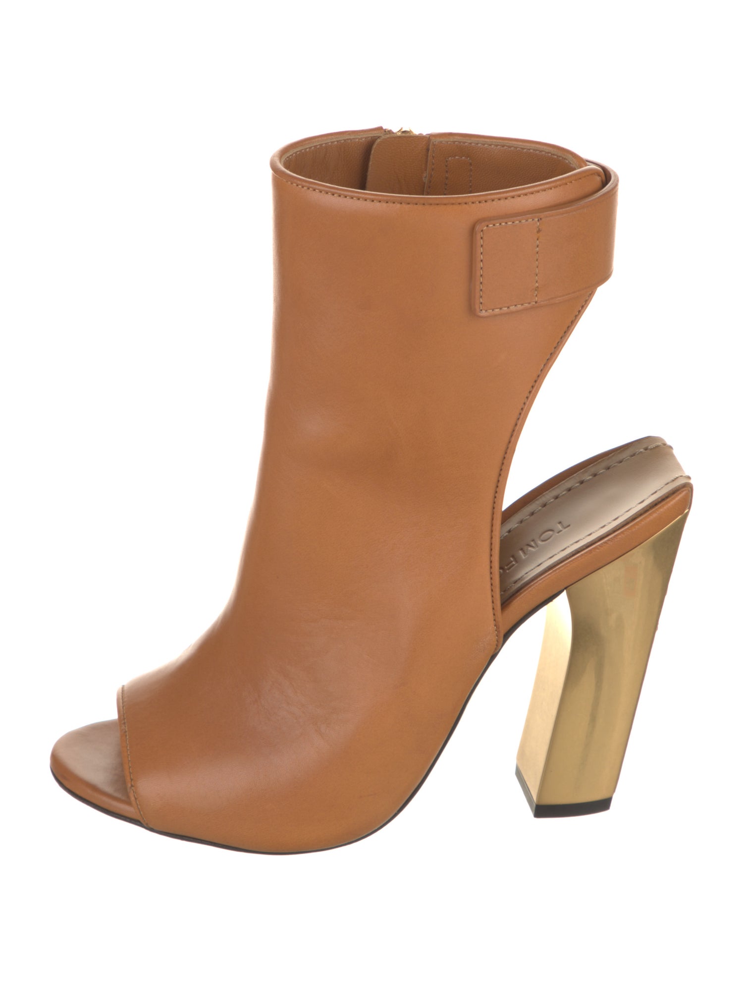 Tom Ford Leather Colorblock Pattern Slingback Pumps