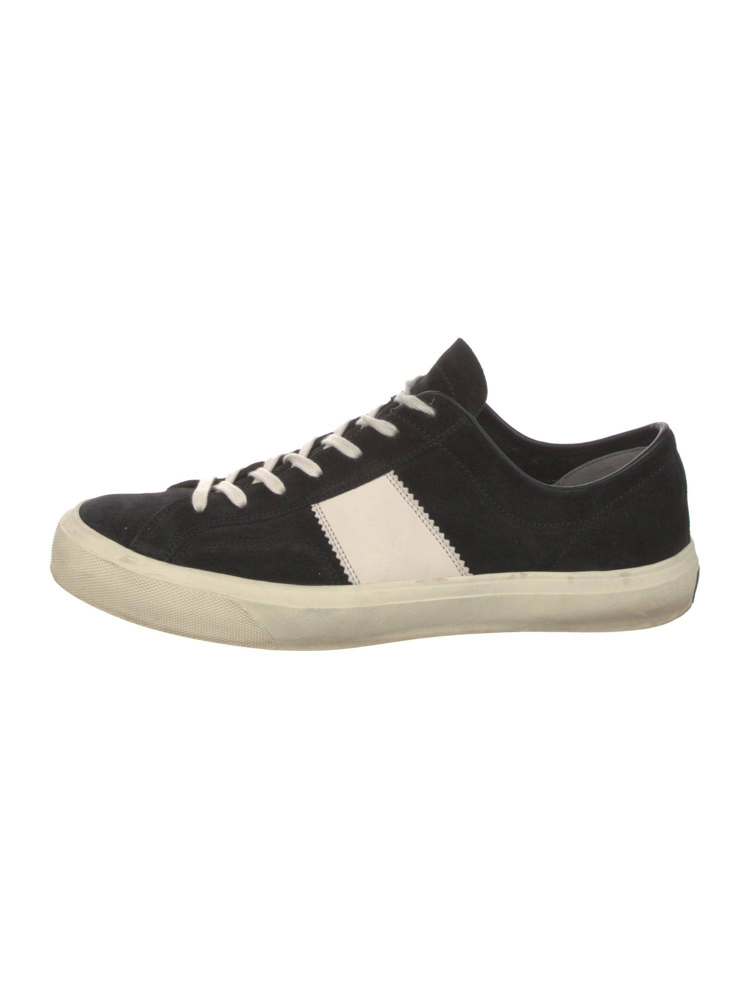 Tom Ford Suede Colorblock Pattern Sneakers