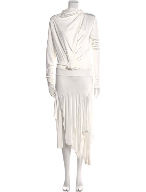 Tom Ford Mock Neck Midi Length Dress