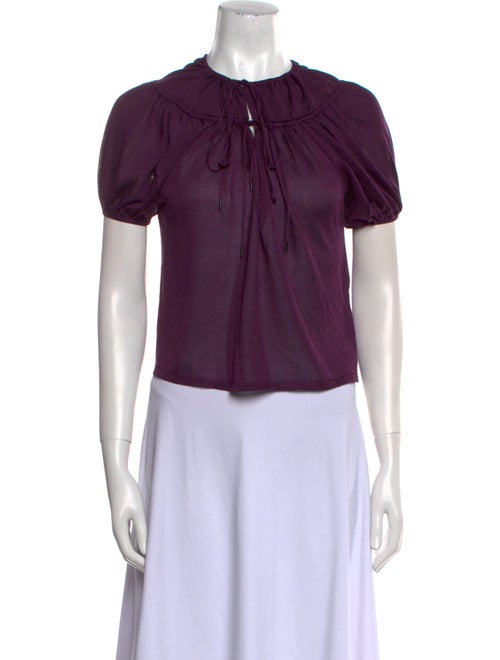 Tom Ford Silk Crew Neck Crop Top