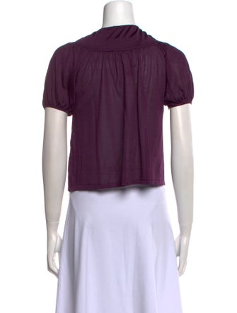 Tom Ford Silk Crew Neck Crop Top