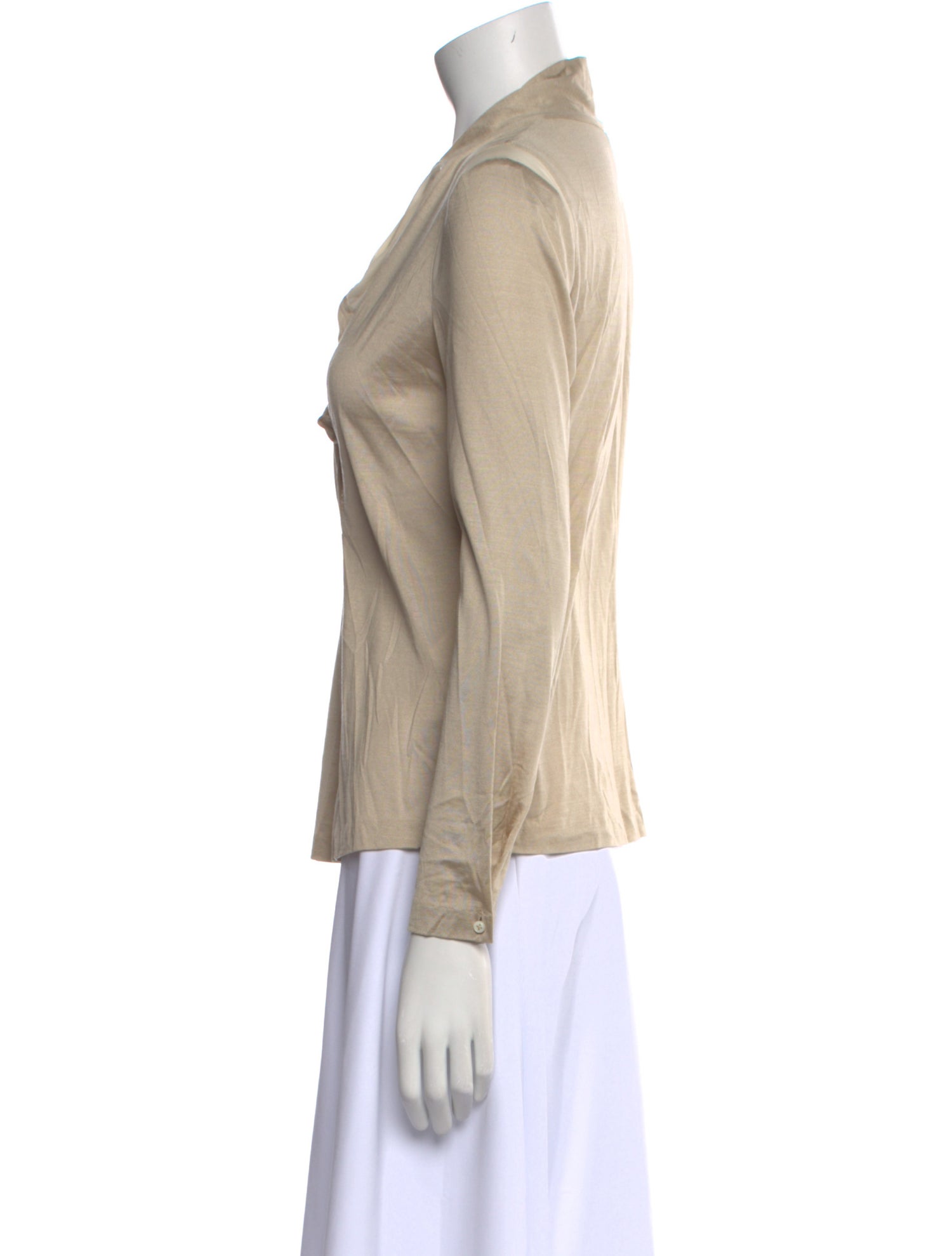 Tom Ford Silk Cowl Neck Top