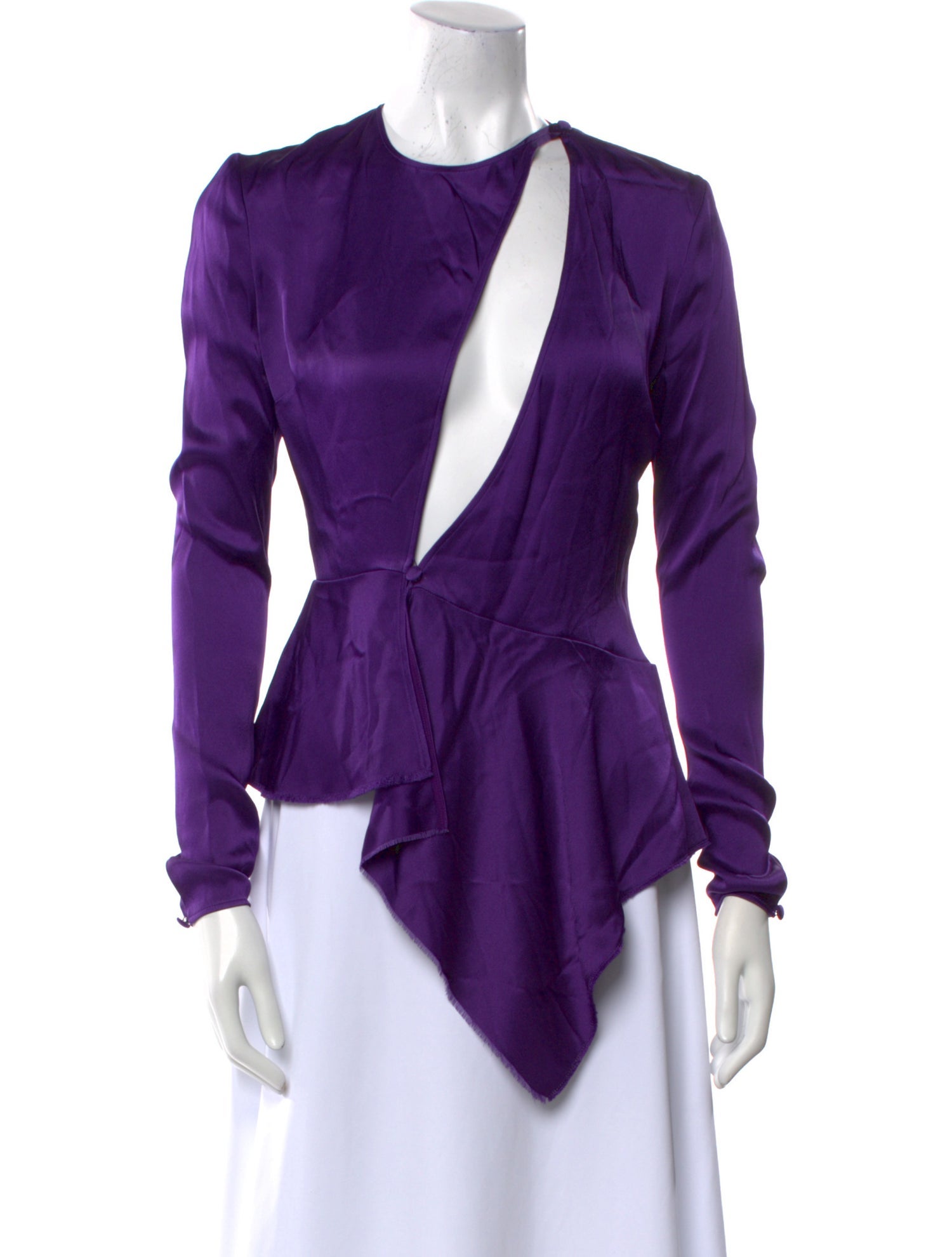 Tom Ford Crew Neck Long Sleeve Blouse