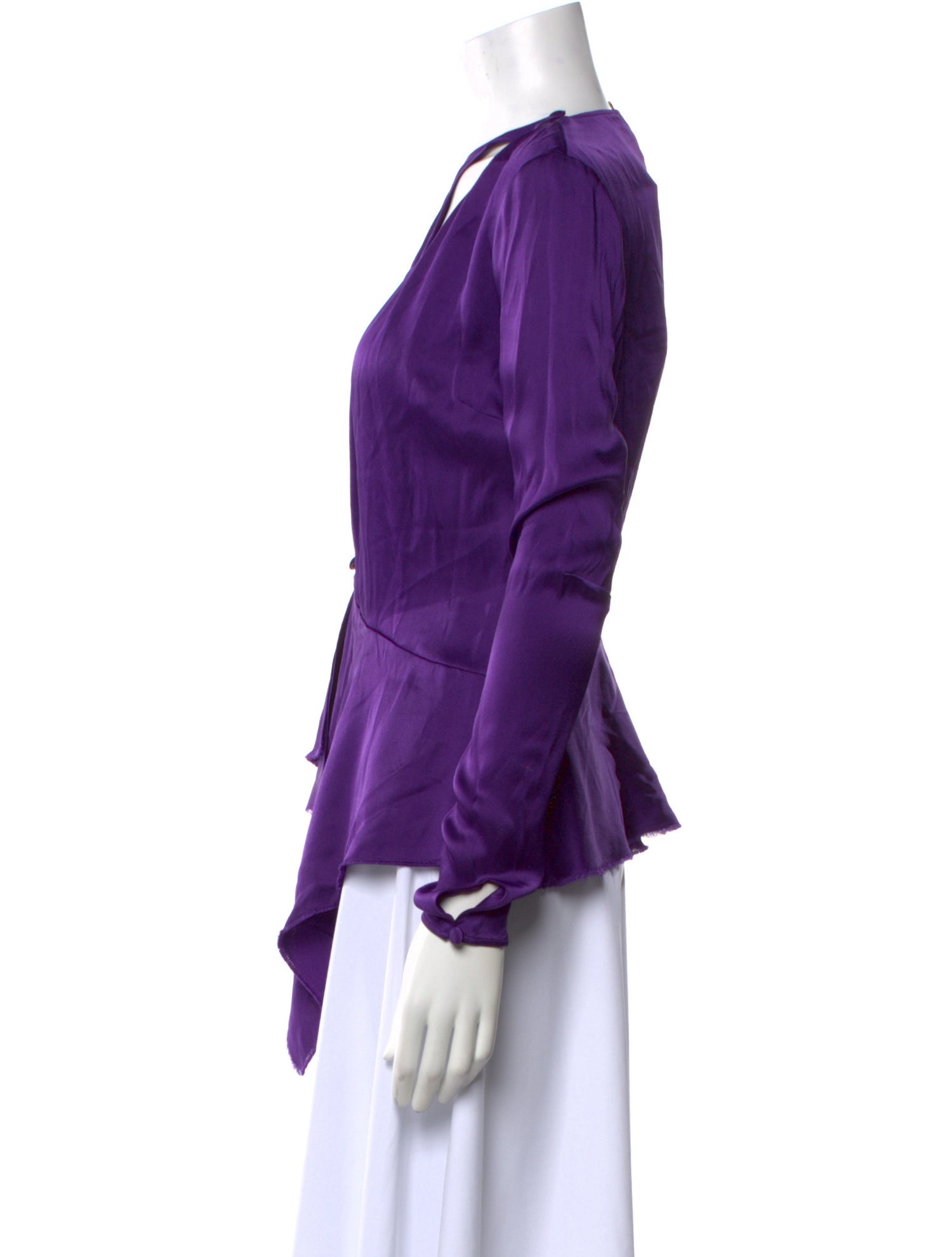 Tom Ford Crew Neck Long Sleeve Blouse