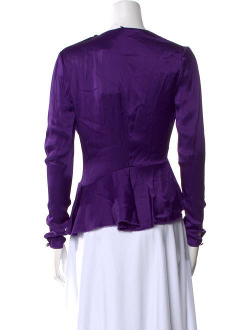 Tom Ford Crew Neck Long Sleeve Blouse