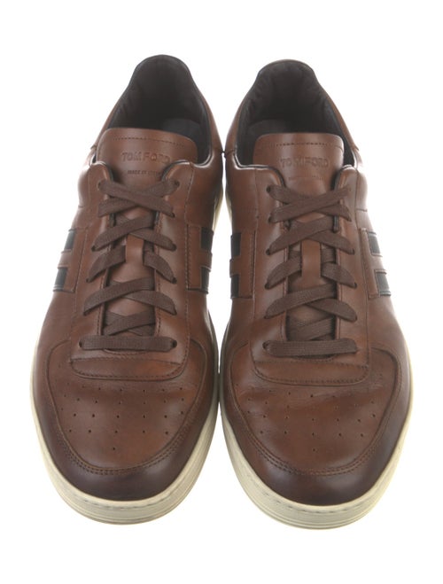 Tom Ford Leather Printed Sneakers