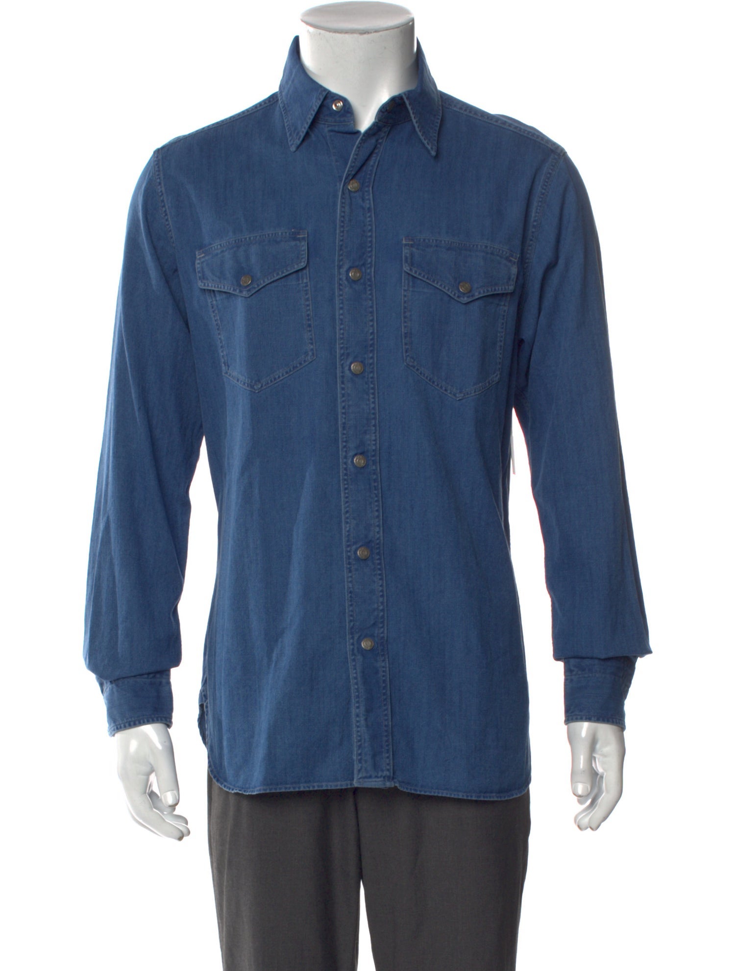 Tom Ford Long Sleeve Denim Shirt w/ Tags