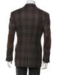 Tom Ford Wool Plaid Print Blazer