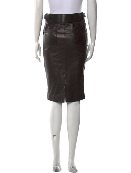 Tom Ford Lamb Leather Knee-Length Skirt