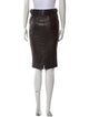 Tom Ford Lamb Leather Knee-Length Skirt
