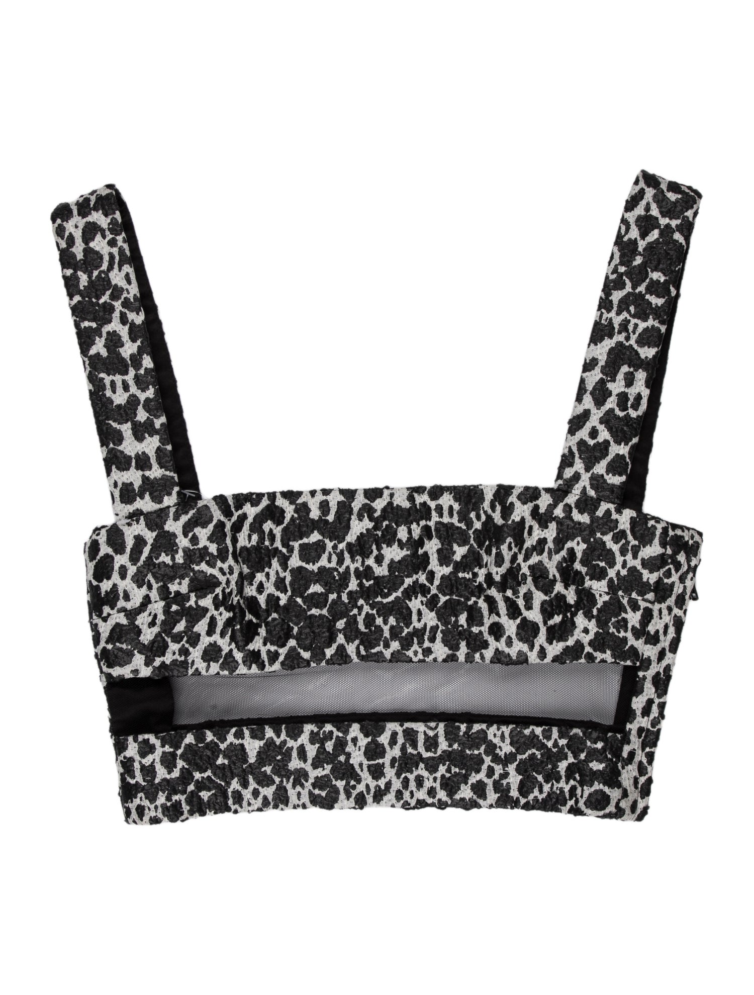 Tom Ford Lace Pattern Square Neckline Crop Top
