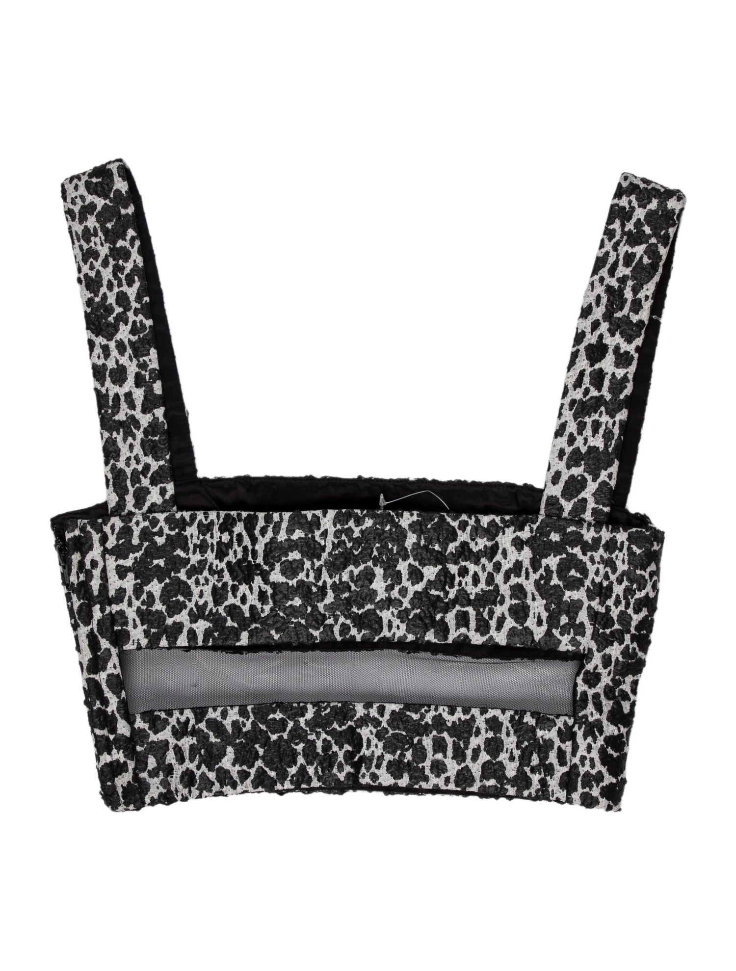 Tom Ford Lace Pattern Square Neckline Crop Top