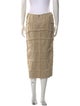 Tom Ford Raw-Edge Trim Midi Length Skirt