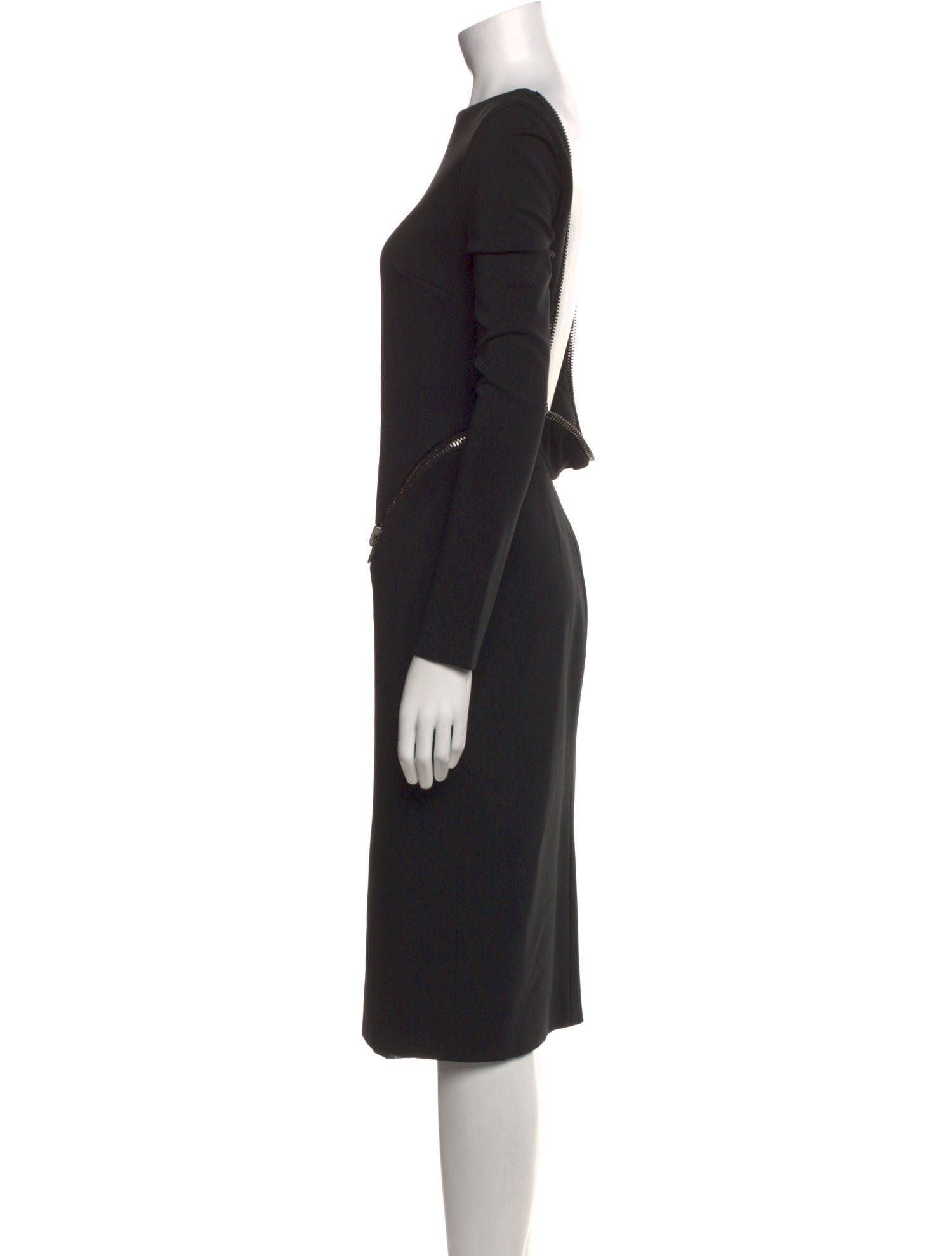 Tom Ford Bateau Neckline Midi Length Dress