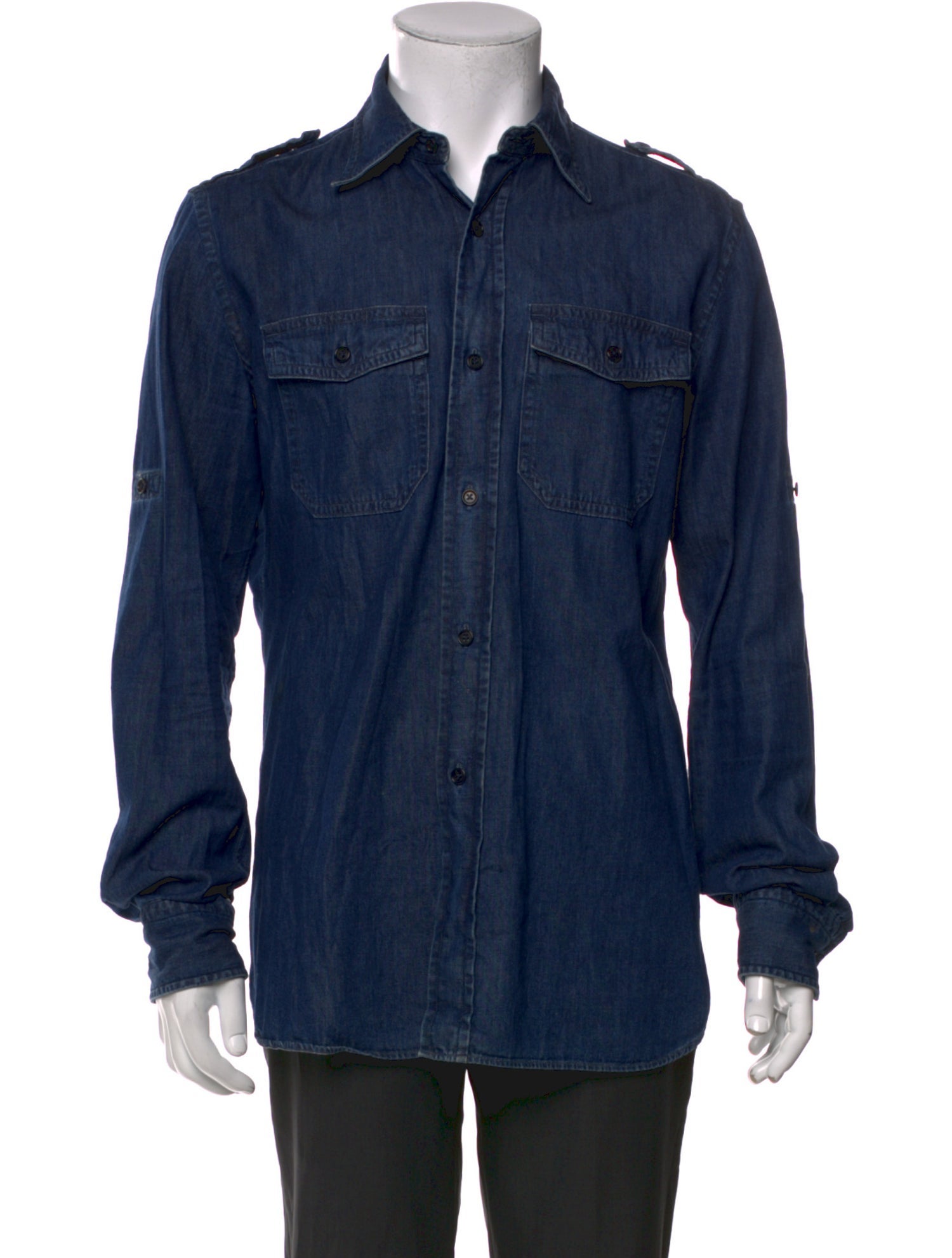 Tom Ford Long Sleeve Denim Shirt