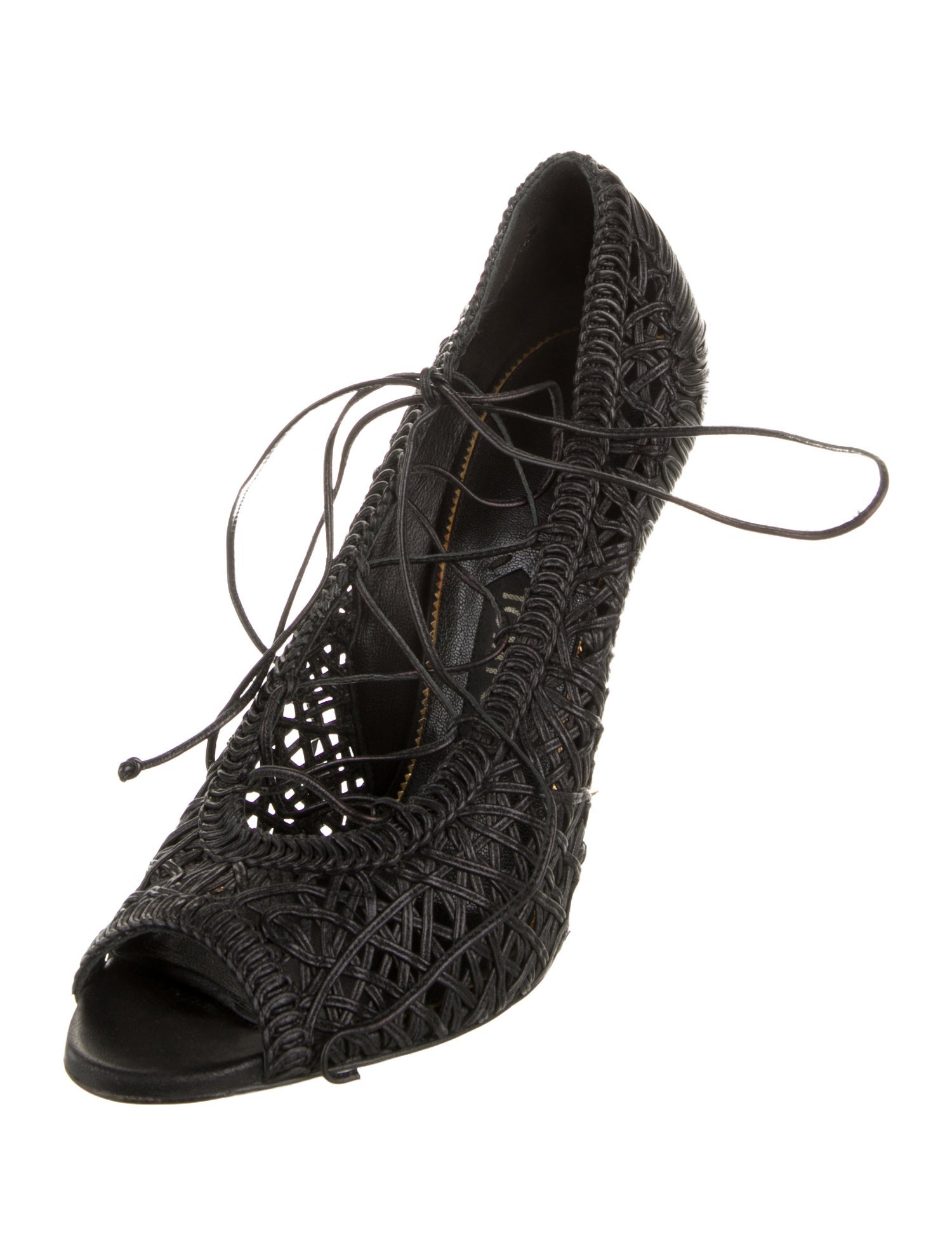 Tom Ford Leather Braided Accents Pumps