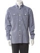 Tom Ford Plaid Print Long Sleeve Western Shirt