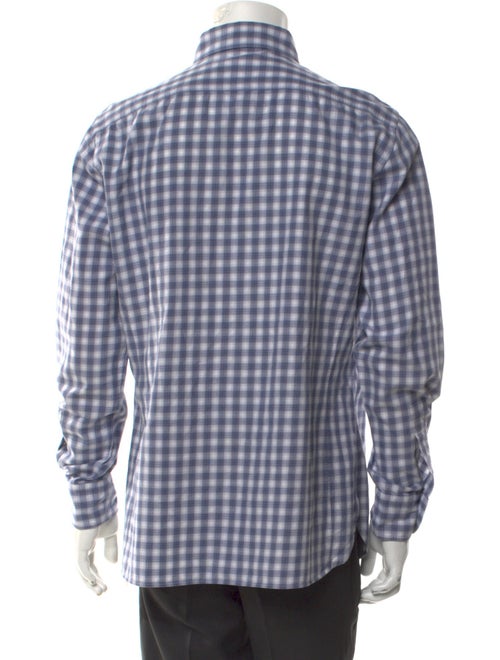 Tom Ford Plaid Print Long Sleeve Western Shirt