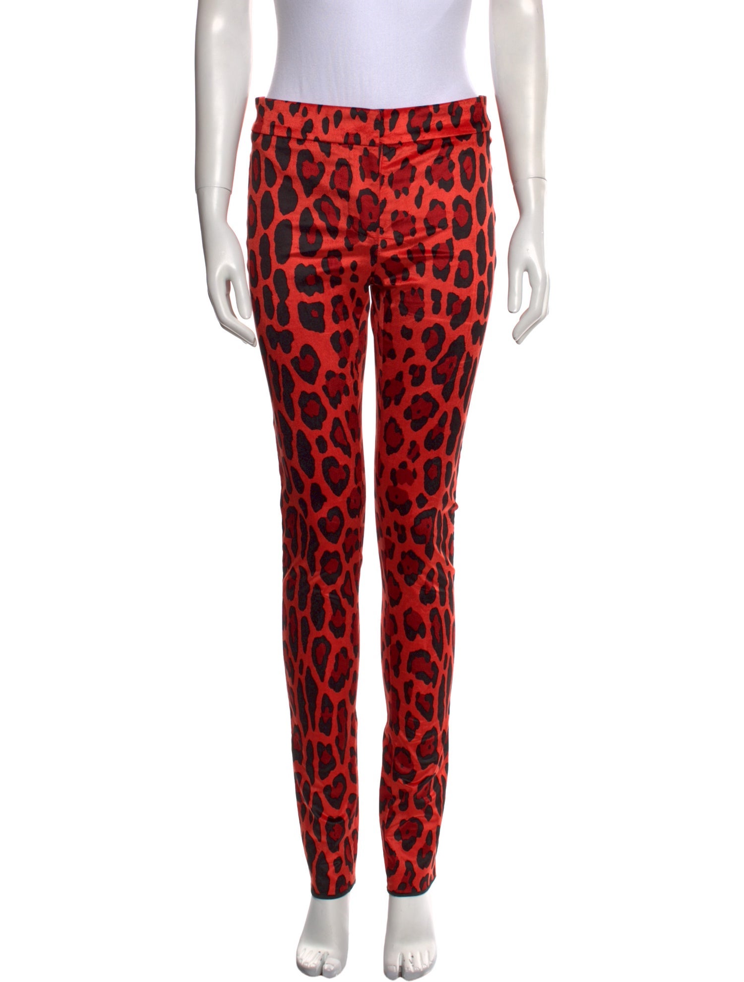 Tom Ford Animal Print Skinny Leg Pants