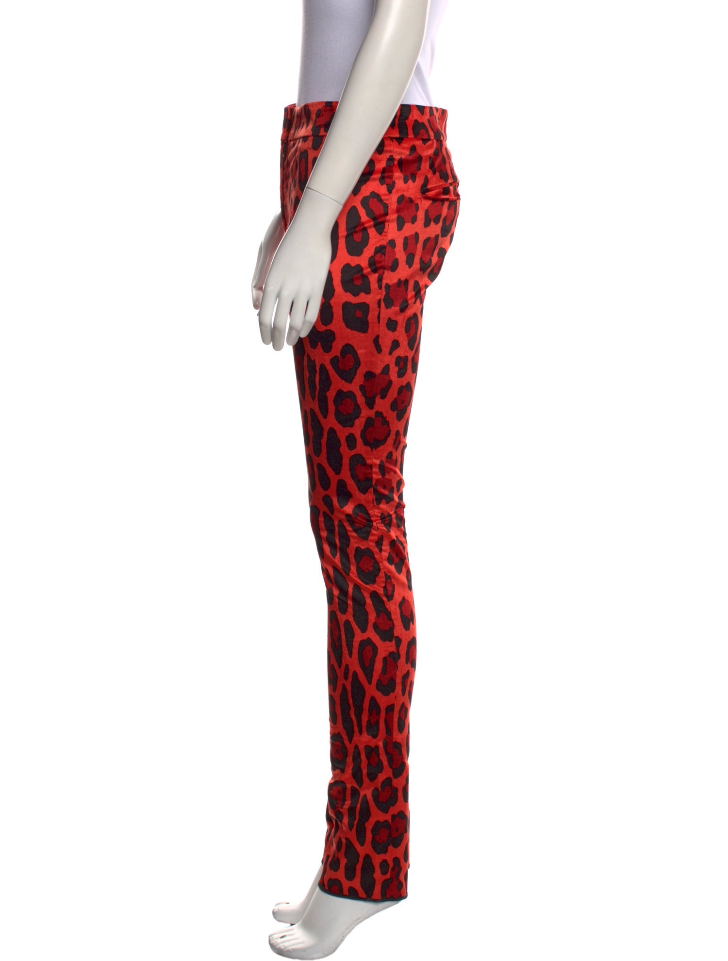 Tom Ford Animal Print Skinny Leg Pants