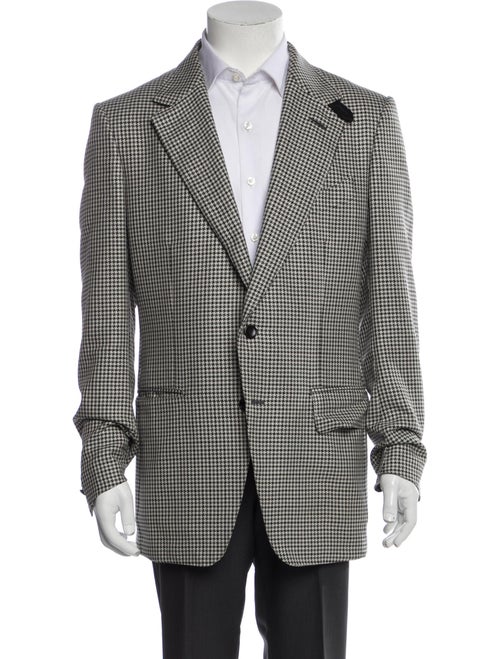 Tom Ford Wool Houndstooth Print Sport Coat