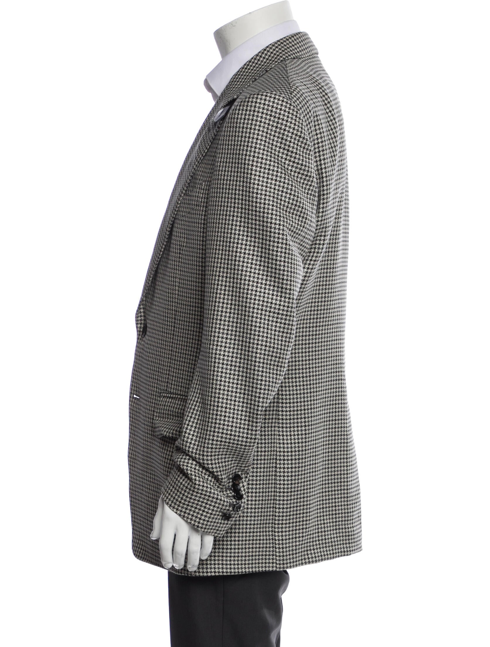 Tom Ford Wool Houndstooth Print Sport Coat