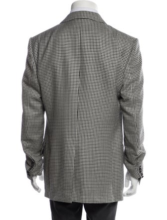 Tom Ford Wool Houndstooth Print Sport Coat