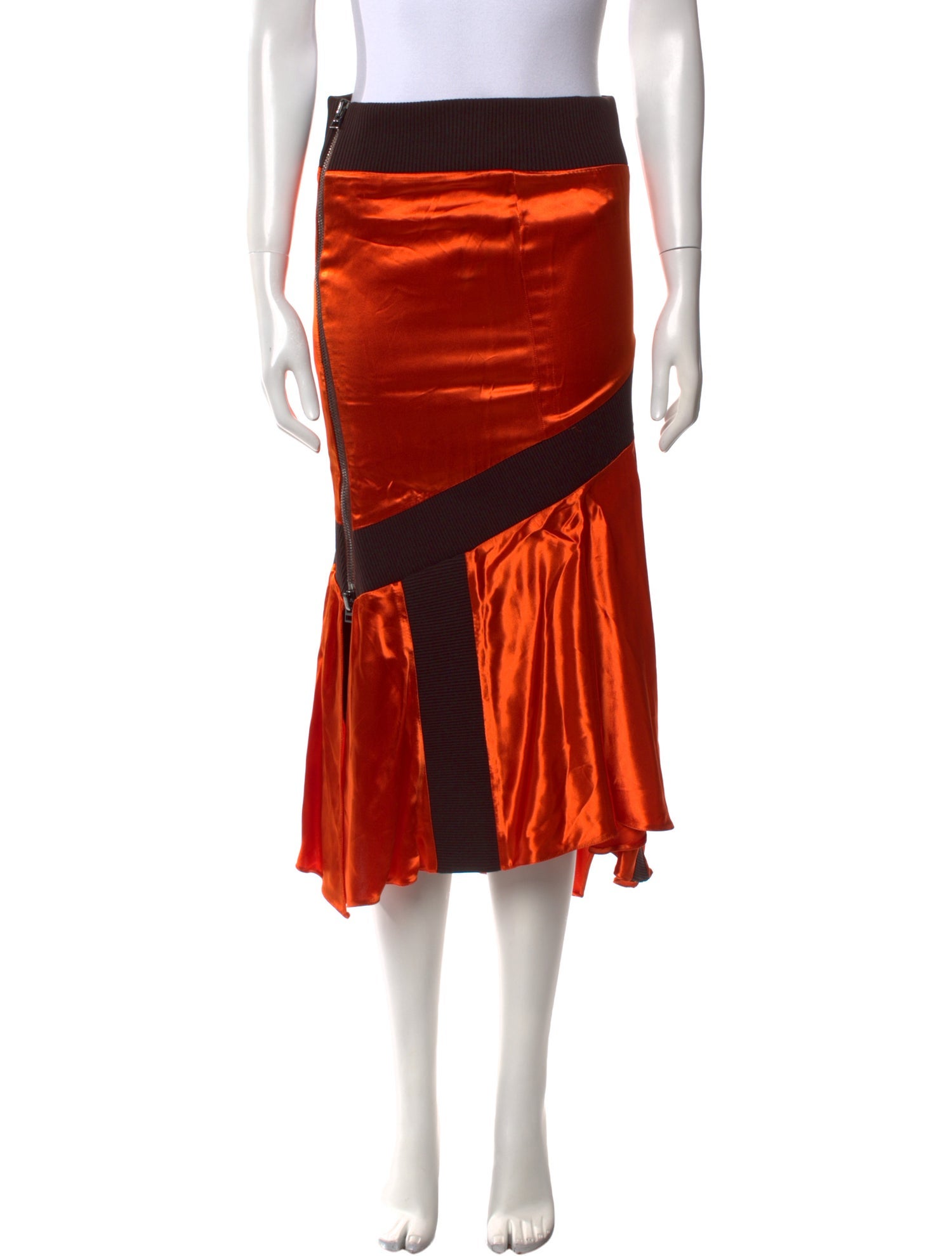 Tom Ford Striped Midi Length Skirt