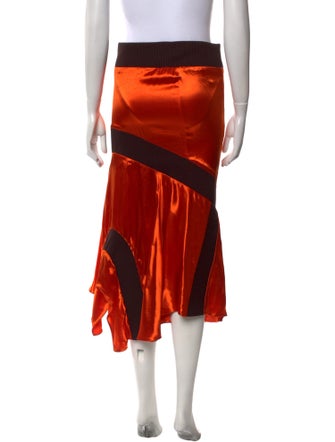 Tom Ford Striped Midi Length Skirt