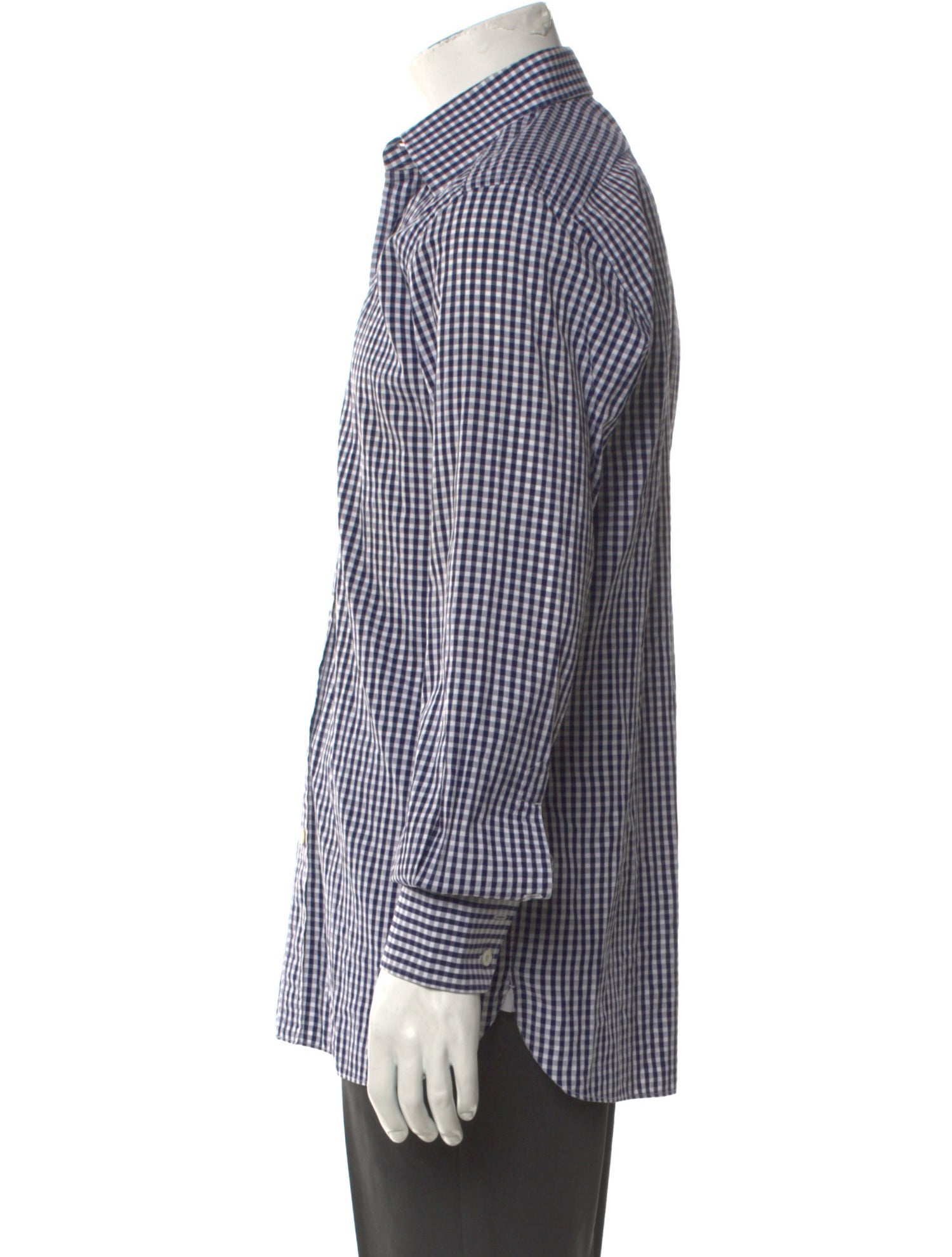 Tom Ford Plaid Print Long Sleeve Shirt