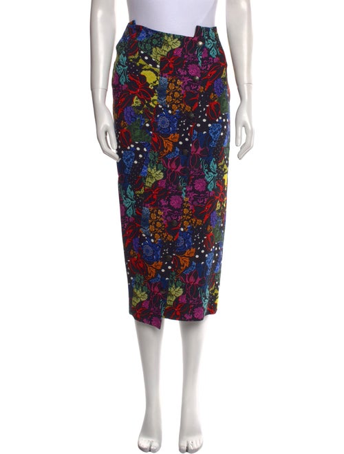 Tom Ford Floral Print Midi Length Skirt