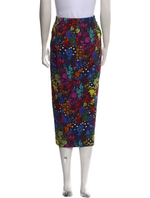 Tom Ford Floral Print Midi Length Skirt
