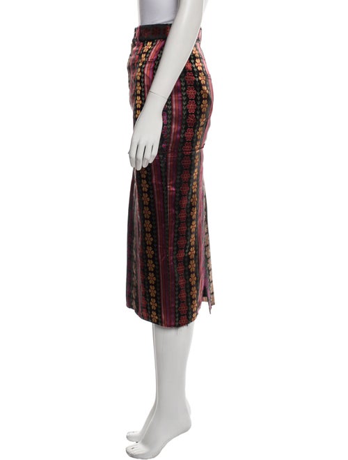 Tom Ford Floral Print Midi Length Skirt