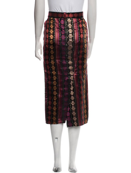 Tom Ford Floral Print Midi Length Skirt