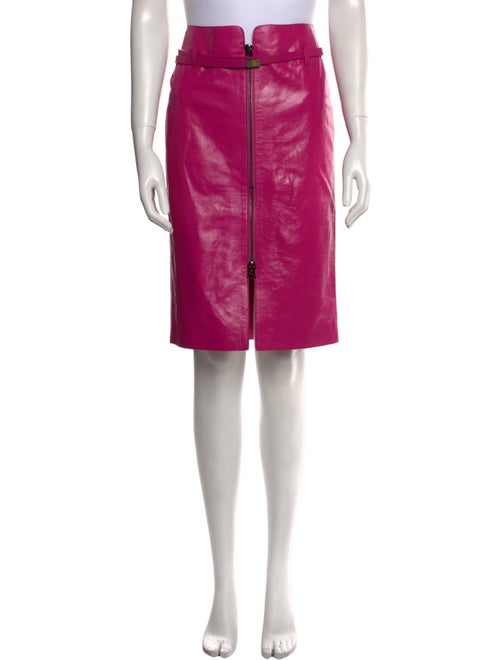 Tom Ford Leather Knee-Length Skirt