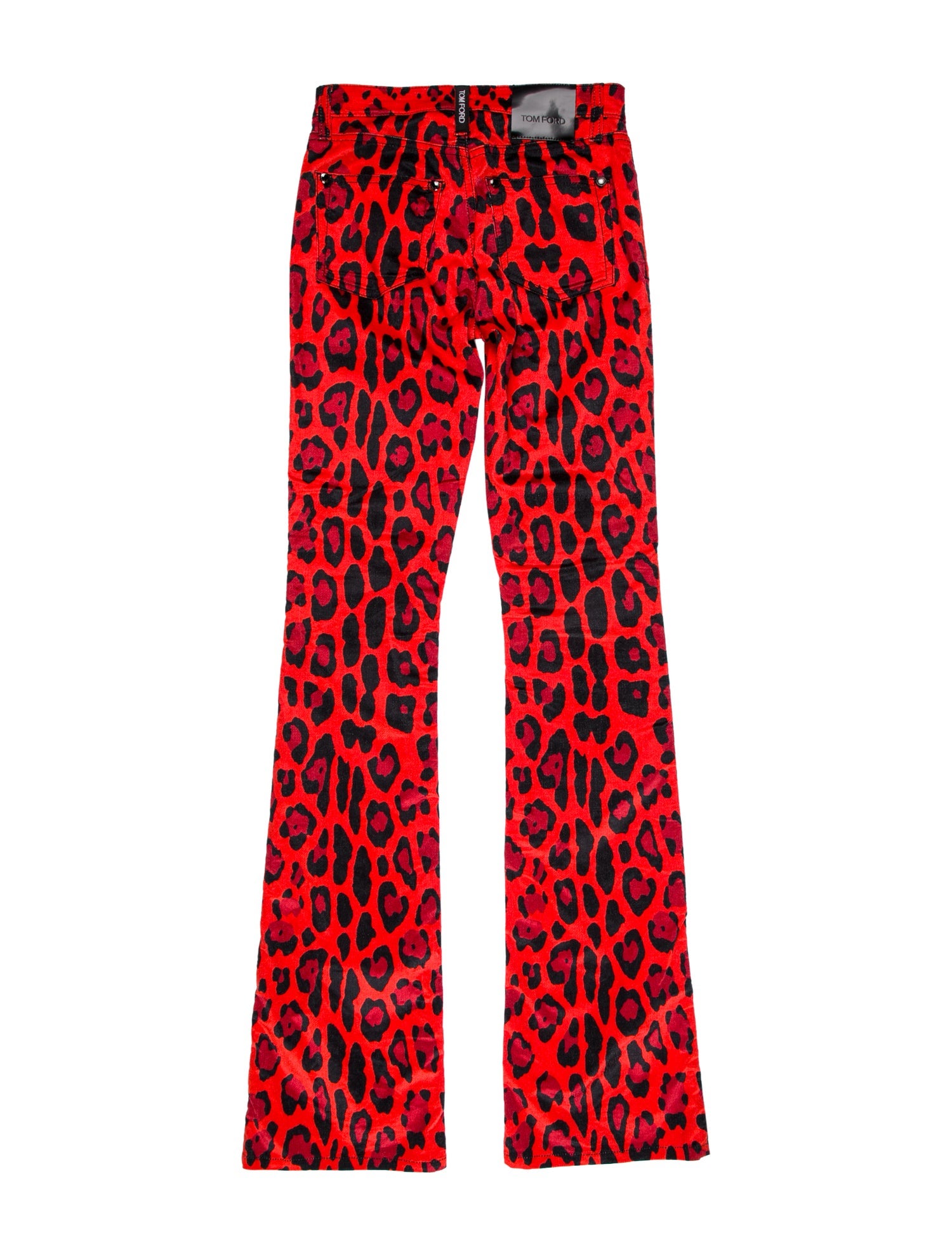 Tom Ford Animal Print Wide Leg Pants