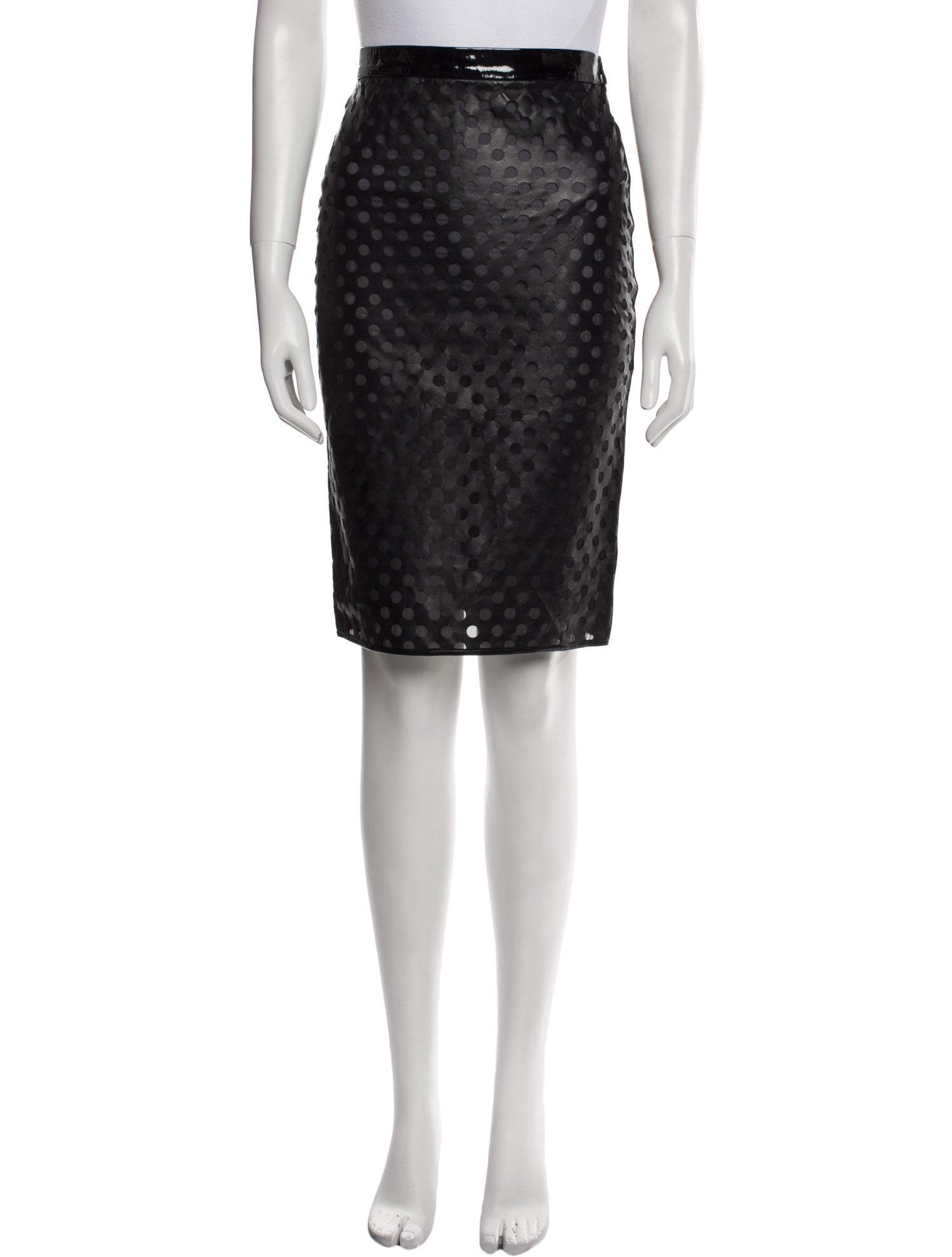 Tom Ford Lamb Leather Knee-Length Skirt