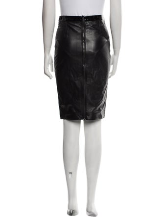Tom Ford Lamb Leather Knee-Length Skirt