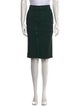 Tom Ford Raw-Edge Trim Knee-Length Skirt