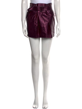 Tom Ford Lamb Leather Mini Skirt