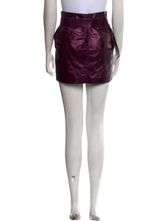 Tom Ford Lamb Leather Mini Skirt