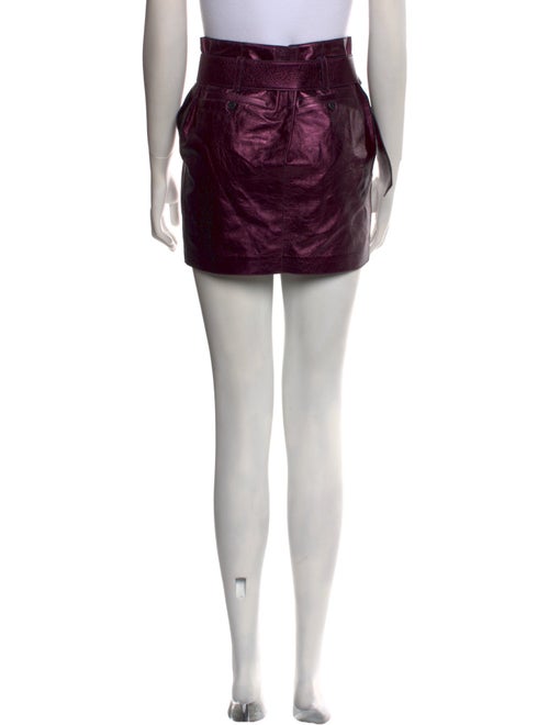 Tom Ford Lamb Leather Mini Skirt