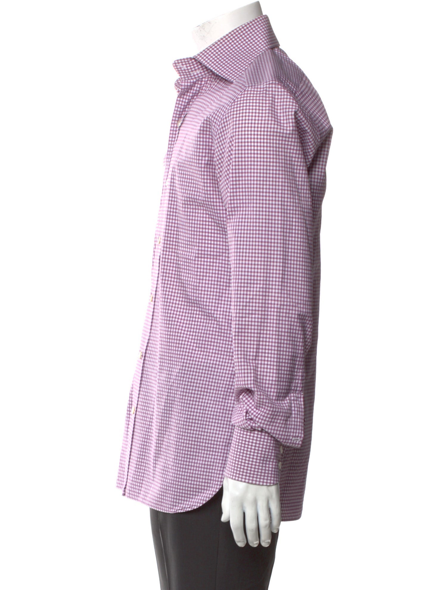 Tom Ford Plaid Print Long Sleeve Dress Shirt