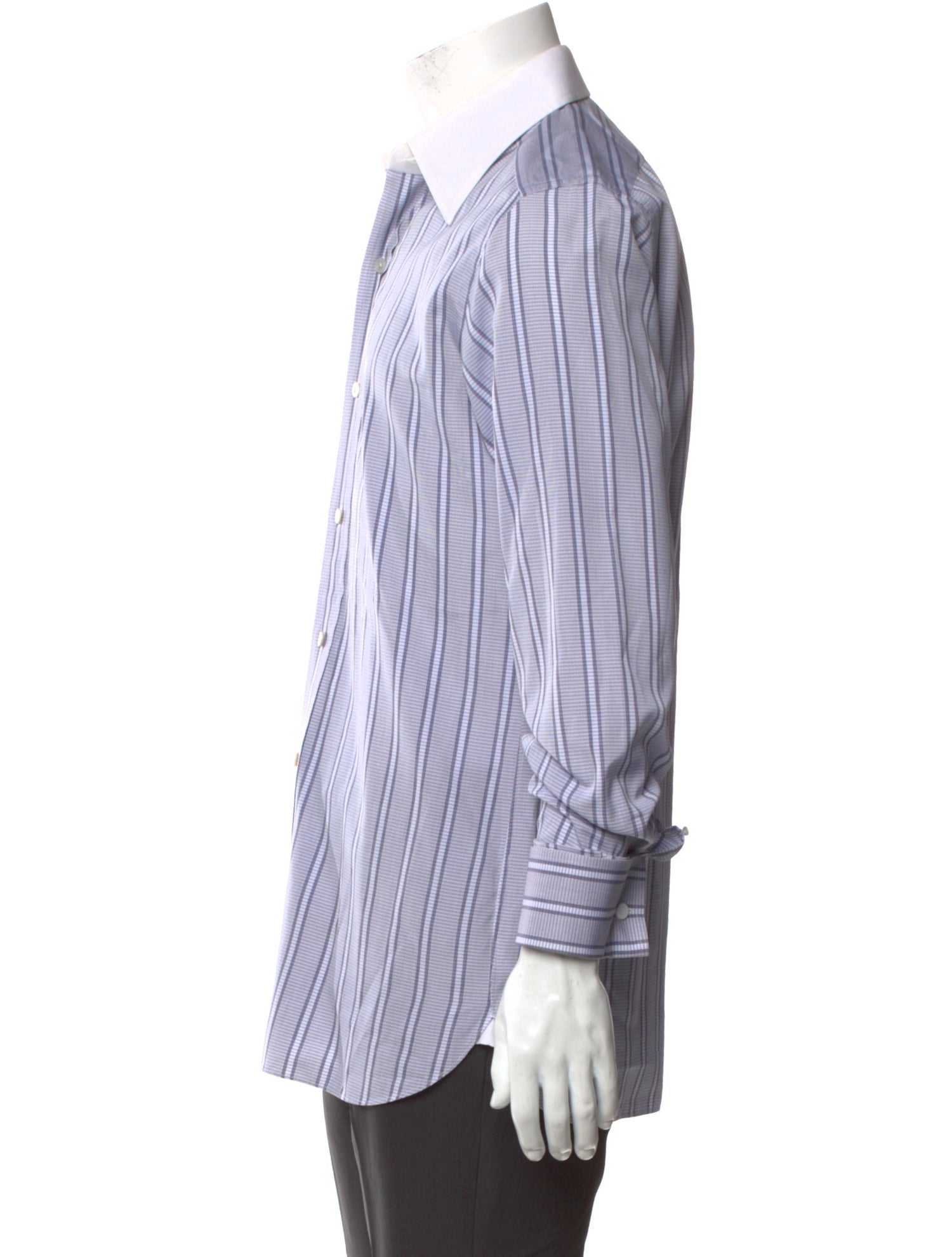 Tom Ford Striped Long Sleeve Dress Shirt