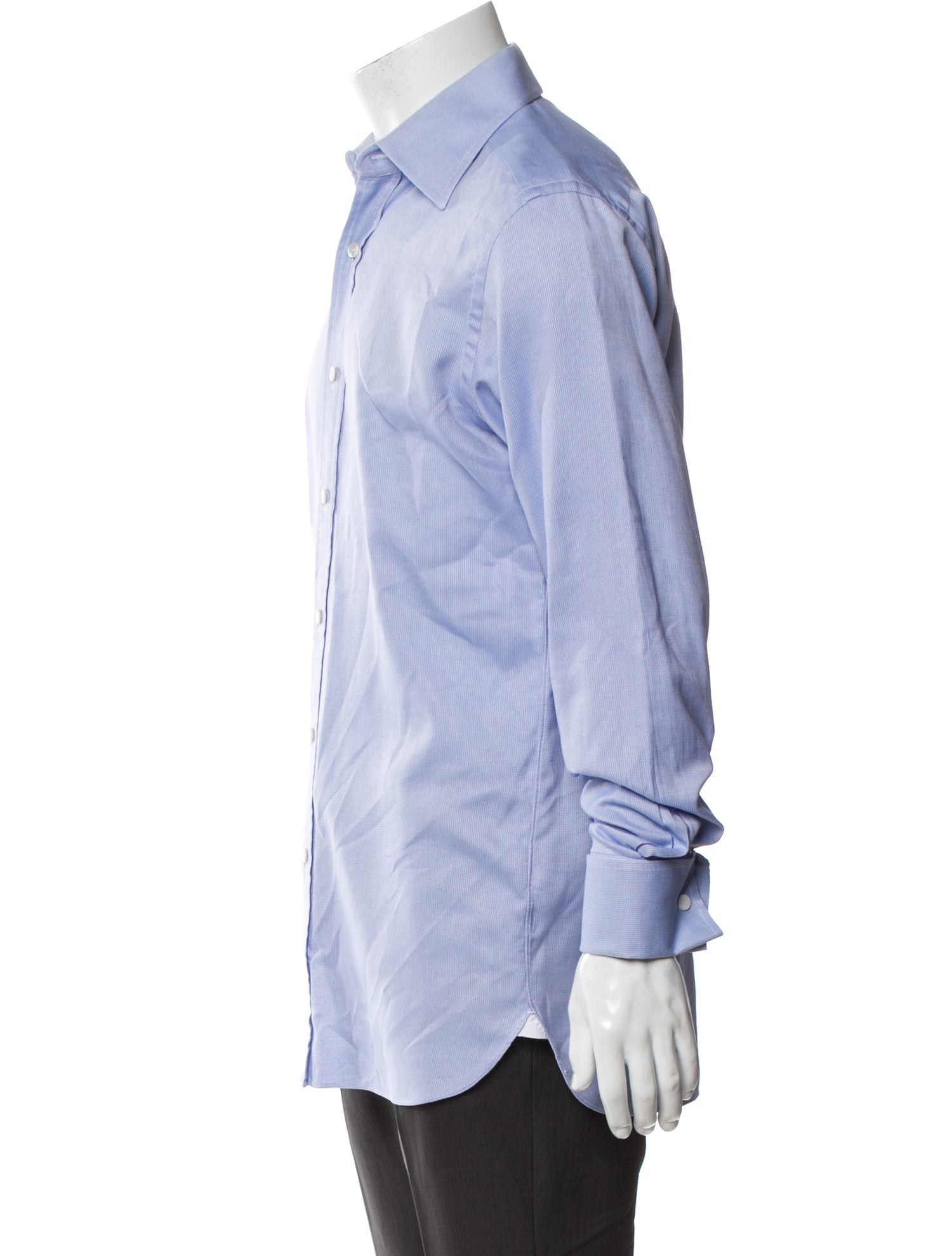 Tom Ford Plaid Print Long Sleeve Dress Shirt