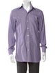 Tom Ford Plaid Print Long Sleeve Dress Shirt