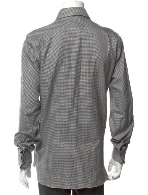 Tom Ford Plaid Print Long Sleeve Dress Shirt