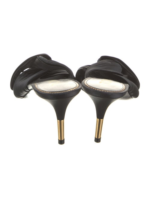 Tom Ford Satin Pleated Accents Mules