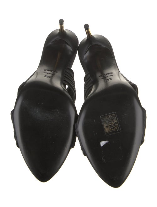 Tom Ford Satin Pleated Accents Mules